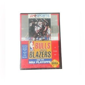 Bulls vs. Blazers, NBA Playoffs (Sega Genesis, 1993) EA Sports Pre- Owned